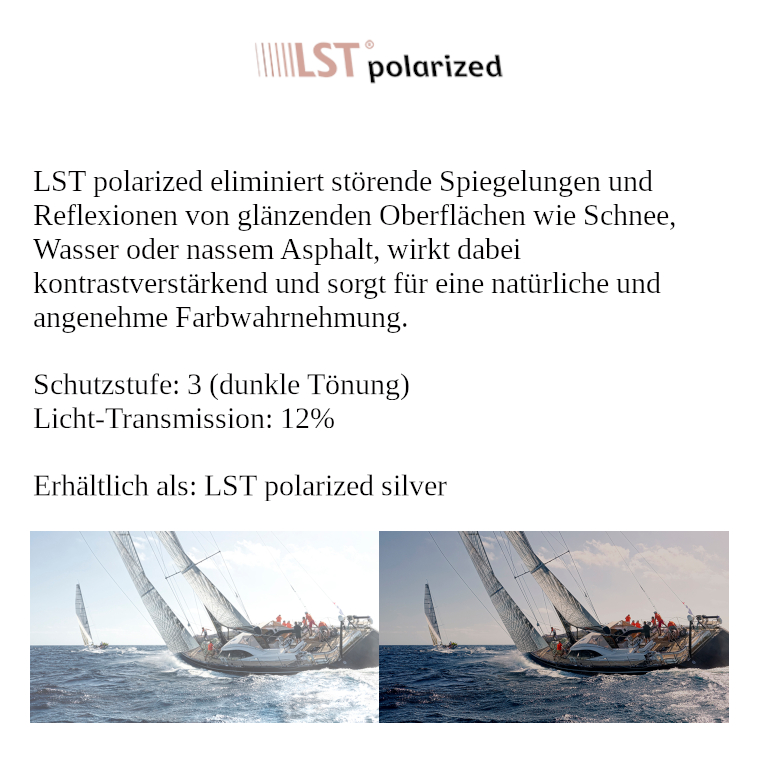 fusor/fusor pro Wechselgläser LST polarized silver S